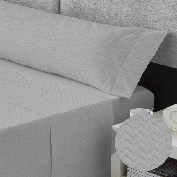 133474716413603133-ZIG ZAG GRIS Jogo de Cama Coralina Jacquard - Marina