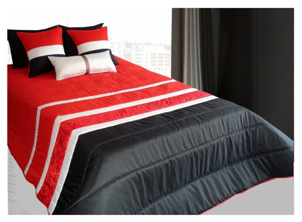 133537800334782845-Vermelho-Preto Edredão Pérola