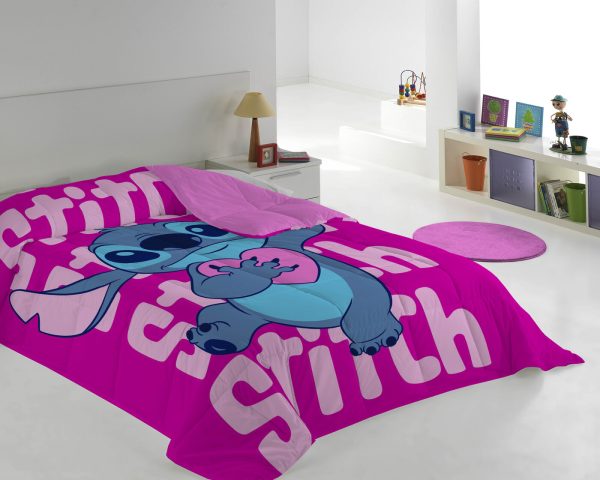 133760743634194308-AMB EDREDON LILO & STITCH ROSA Edredão Lilo & Stitch