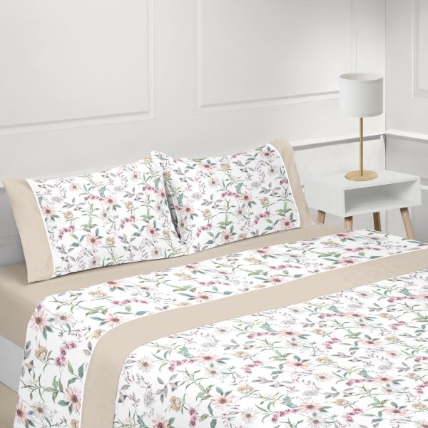 ON-133892720338731393-BALI_ROSA20COM20BEGE_3D Jogo de Cama - Cotton Bali