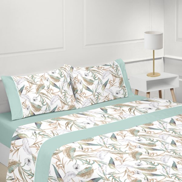 ON-133922077686025637-HAVAI_BEGE20COM20VERDE_3D Jogo de Cama – Cotton Havai
