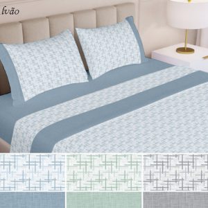 Jogo de Cama Ajustável Flanela – Alvão