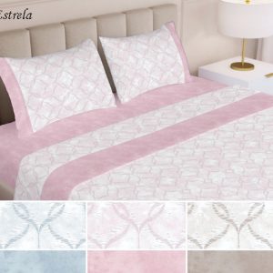 Jogo de Cama Ajustável Flanela – Estrela