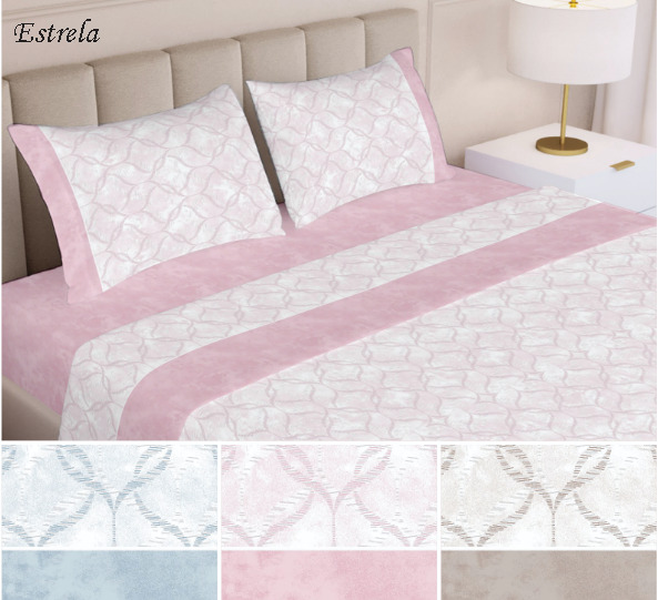 134056203503130871-ESTRELA Jogo de Cama Ajustável Flanela – Estrela