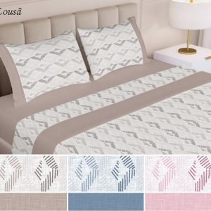 Jogo de Cama Ajustável Flanela – Lousã