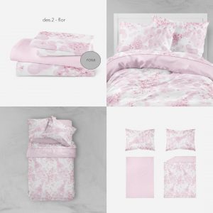 Jogo de Cama Ajustável Coralina – Flor