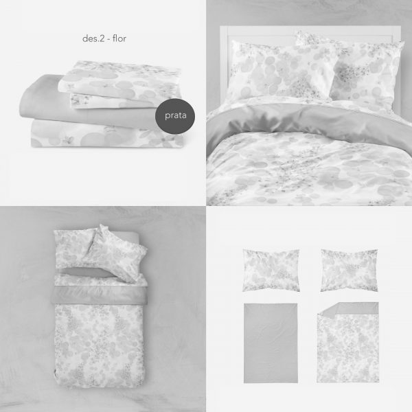 Jogo de Cama Ajustável Coralina – Flor