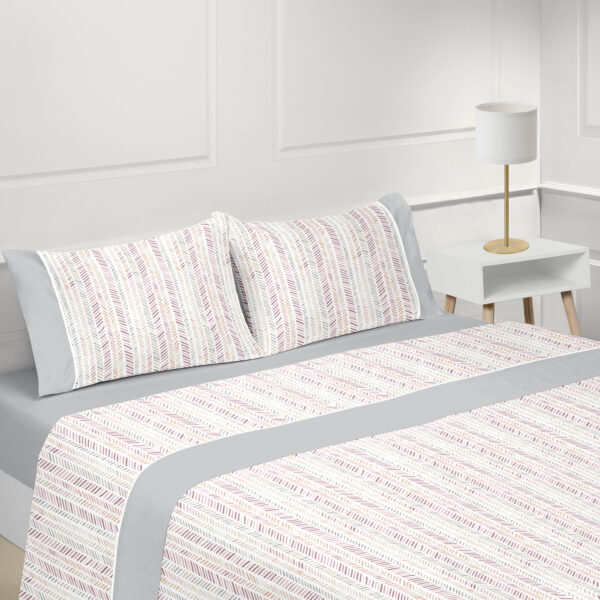 134170992094780427-MENORCA_ROSA_CINZA_3D Jogo de Cama Cotton – Menorca