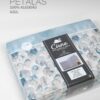 134341075610181744-Azul Jogo de Cama Flanela - Pétalas