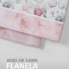 134341075614586080-Rosa Jogo de Cama Flanela - Pétalas