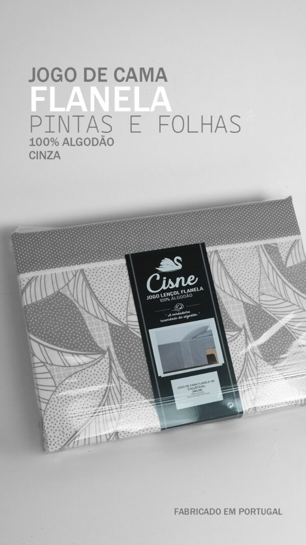 134341078142582534-Cinza (1) Jogo de Cama Flanela - Pintas & Folhas